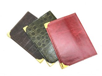 נרתיק קלאסי לדרכון עשוי עור בעבודת יד לאישה ולגבר