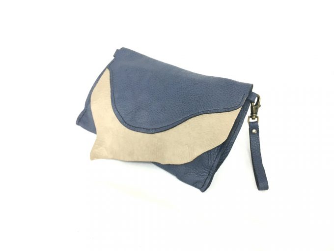 קלאץ' עור יחיד ומיוחד מעוצב לאישה בעבודת יד