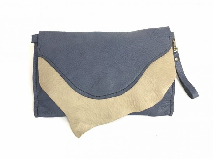 קלאץ' עור יחיד ומיוחד מעוצב לאישה בעבודת יד